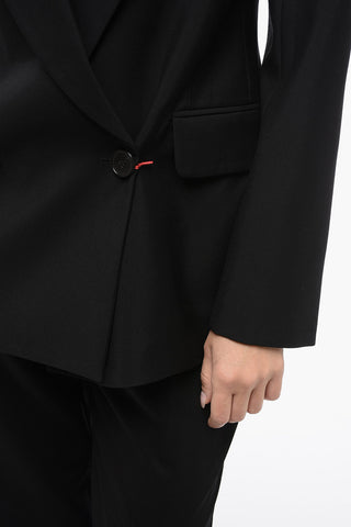Blazer Doppiopetto Slim Fit in Lana
