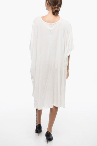 DRKSHDW Bat-wing Sleeved Cotton Tee Dress