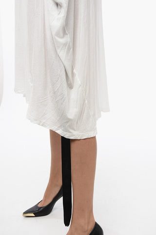 DRKSHDW Bat-wing Sleeved Cotton Tee Dress