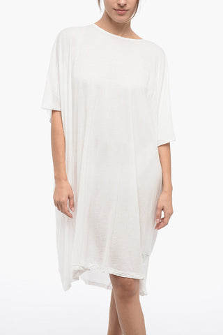 DRKSHDW Bat-wing Sleeved Cotton Tee Dress