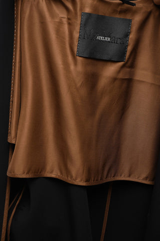 ATELIER Cappotto Doppiopetto in Misto Lana con Cintura