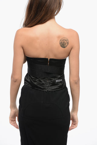 Lace and Satin Corset with Velcro Closure