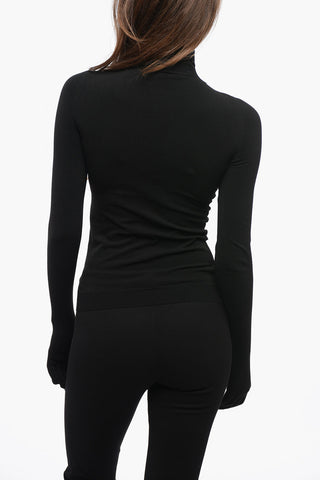 Maglia a Collo Alto con Guanti Touchscreen