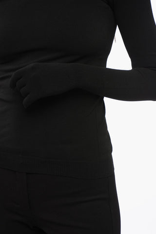 Maglia a Collo Alto con Guanti Touchscreen
