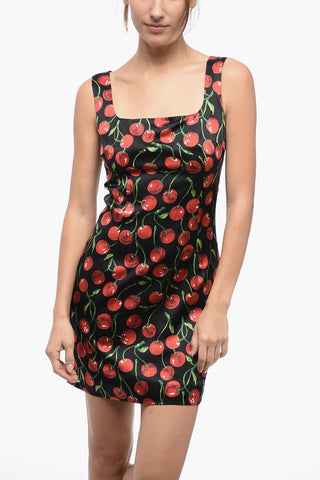 Silk Satin CHERRY Slip Dress