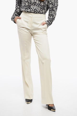 Virgin Wool Flared Pants