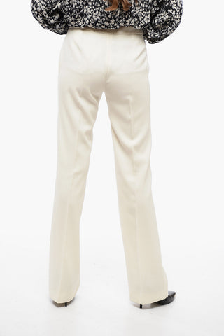 Virgin Wool Flared Pants