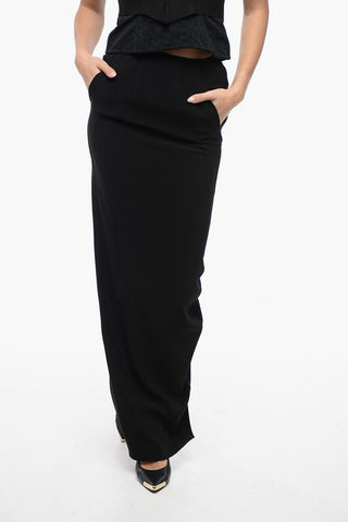 LUXOR Pencil PILLAR Maxi Skirt with Back Split