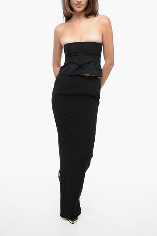 LUXOR Pencil PILLAR Maxi Skirt with Back Split