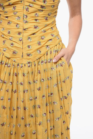 Embroidered Cotton GARDEN ROSE Maxidress