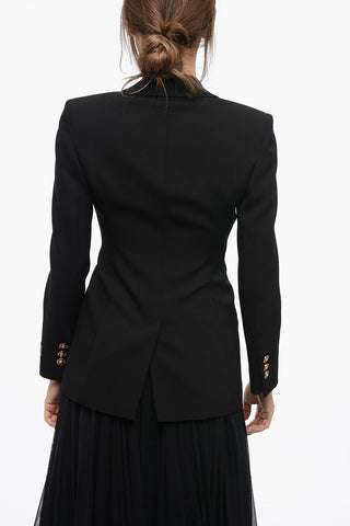 Blazer in Lana con Rever a Lancia