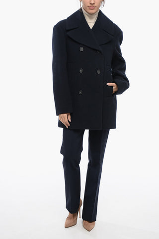 Cappotto Doppiopetto in Misto Cashmere