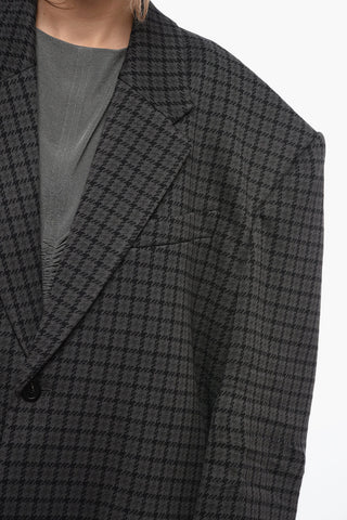 Blazer UNISEX in Lana con Spalline Imbottite