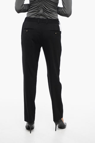 4 Pocketed Stretch Virgin Wool Pants