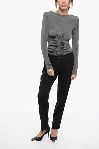 4 Pocketed Stretch Virgin Wool Pants
