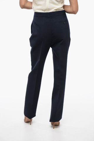 Pantaloni 4 Tasche in Pura Lana Vergine