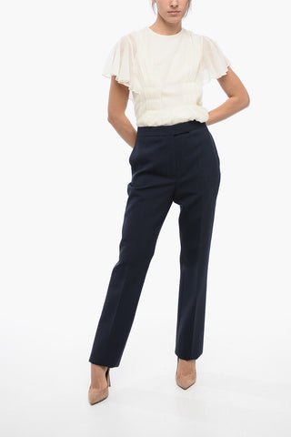 Pantaloni 4 Tasche in Pura Lana Vergine