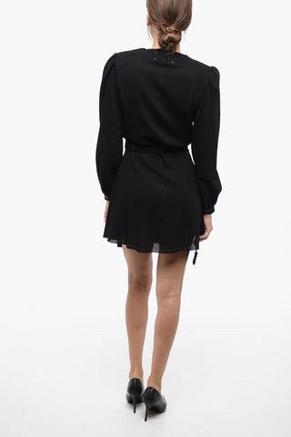 MM2 Wool Raw-cut Dress with Belt