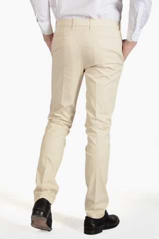 ID Cotton and Linen Regular Waist Chinos Pants