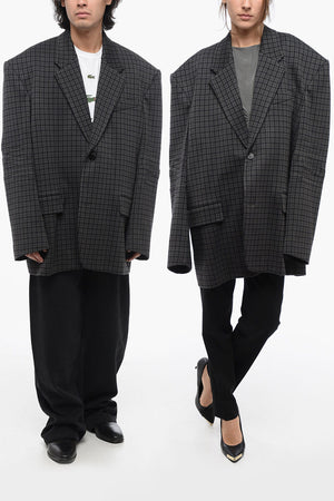 울 블레이저 UNISEX 패딩 숄더