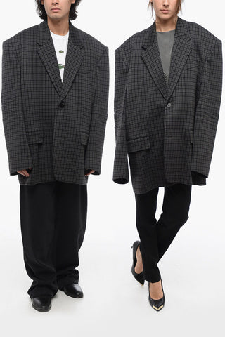 Wool Blazer UNISEX With Padded Shoulders