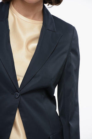 Slim-Fit-Blazer aus Viskose mit spitzem Revers
