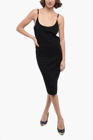 Lurex Slip Dress with MEDUSA Application
