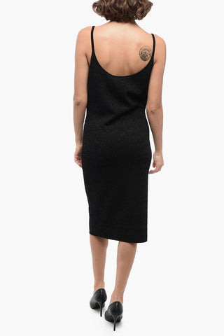 Lurex Slip Dress with MEDUSA Application