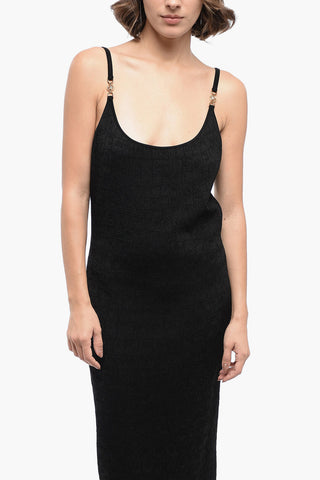 Lurex Slip Dress with MEDUSA Application