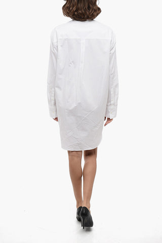 Asymmetric Chemisier Dress with Belt Detail