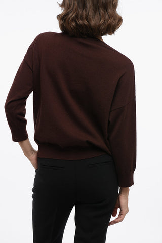 Cashmere Crewneck Sweater with Sequined Embroderies