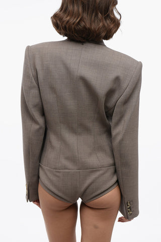 Blazer SUPERBO in Lana con Rever a Lancia