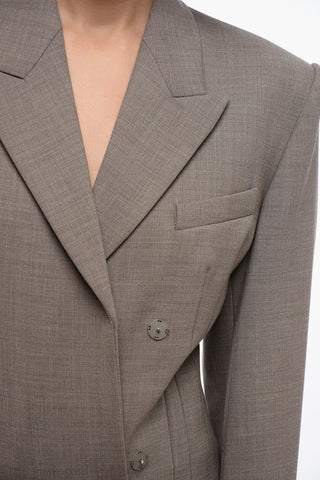Blazer SUPERBO in Lana con Rever a Lancia