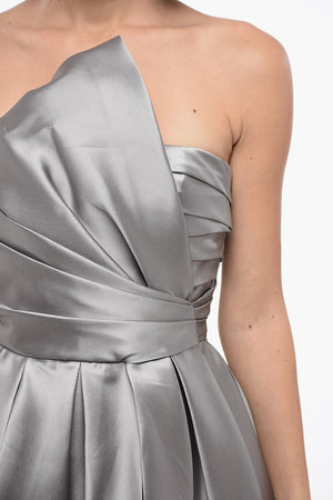 Multi-Layer Satin Dress with Draped Detail