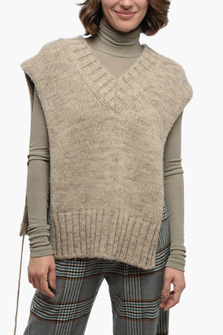 MM4 Stola in Lana Alpaca co Spacchi Laterali