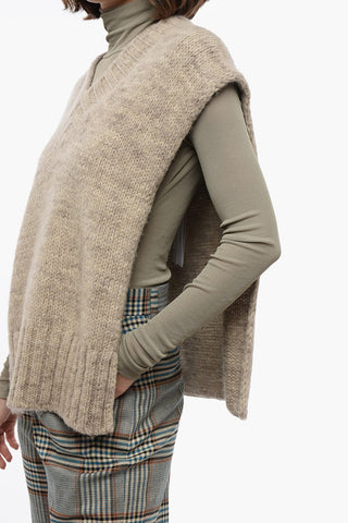 MM4 Stola in Lana Alpaca co Spacchi Laterali