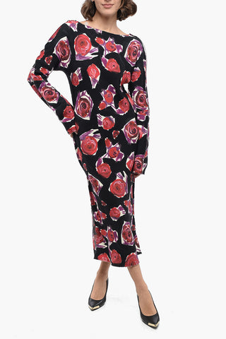 Vestito Floreale con Zip sul Retro