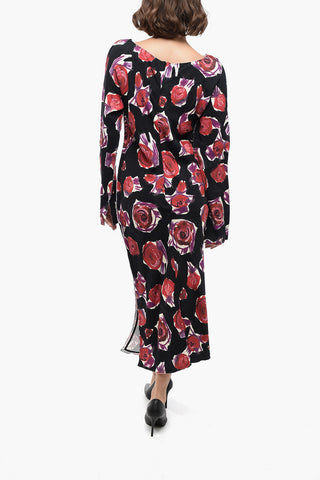 Vestito Floreale con Zip sul Retro