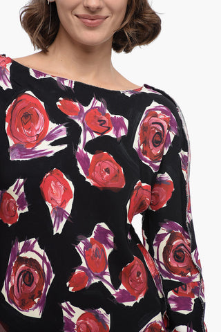 Vestito Floreale con Zip sul Retro