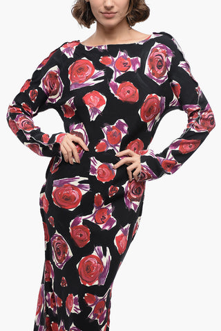 Vestito Floreale con Zip sul Retro