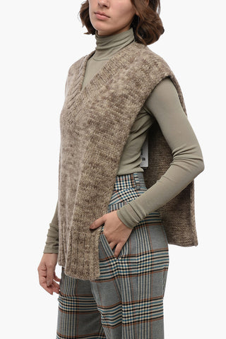 MM4 Stola in Lana Alpaca co Spacchi Laterali