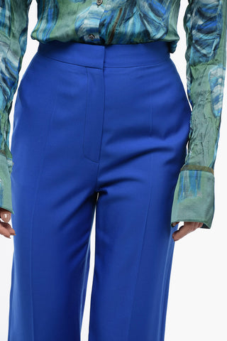 Wool Tailoring Pants with High Waist
