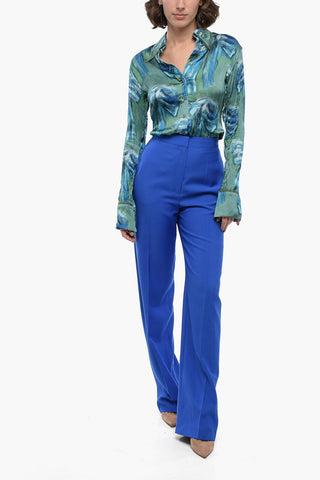 Wool Tailoring Pants with High Waist
