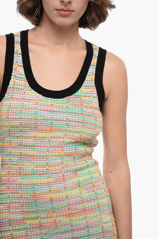 Tubino Midì in Maglia Bouclè con Dettaglio Lurex