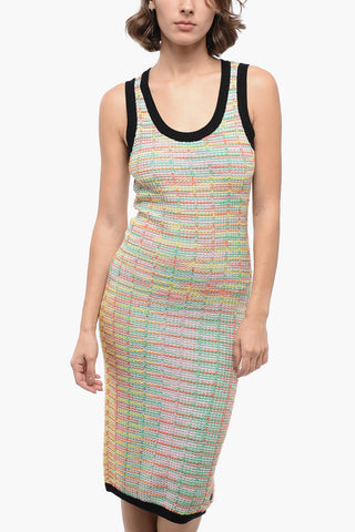 Tubino Midì in Maglia Bouclè con Dettaglio Lurex