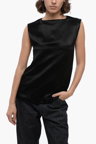 Tanktop Straight Fit aus Satin