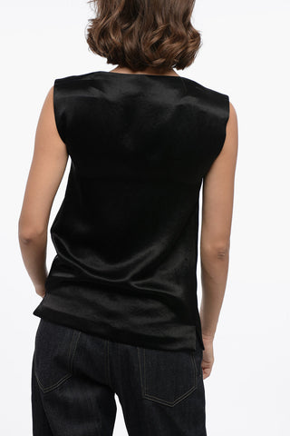 Tanktop Straight Fit aus Satin