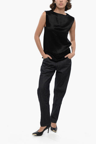 Tanktop Straight Fit aus Satin