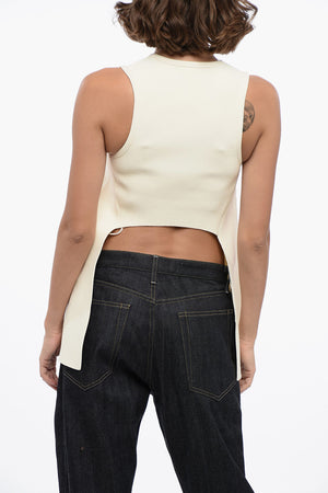 Tanktop aus Strick mit Bare-Back-Design