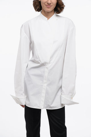 Camicia in Popeline di Cotone con Design a Portafoglio